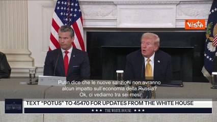 Trump: Nuove anzioni a Russia non avranno impatto? Ci vediamo tra sei mesi