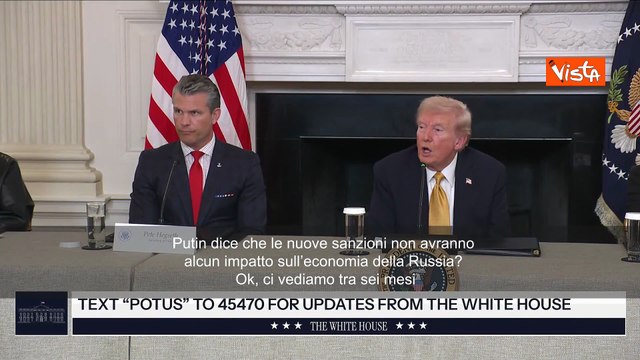 Trump: Nuove anzioni a Russia non avranno impatto? Ci vediamo tra sei mesi