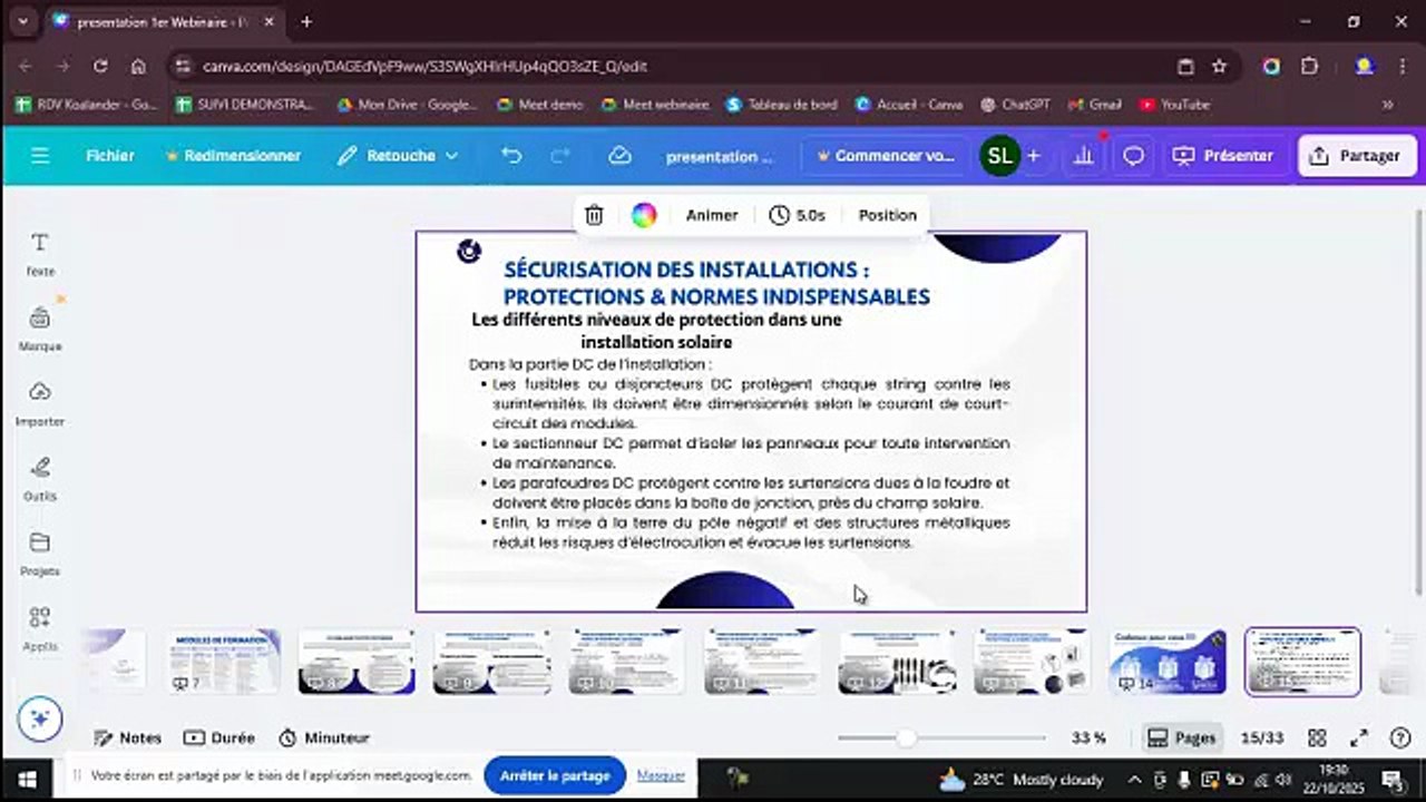 Cable et protection PV17