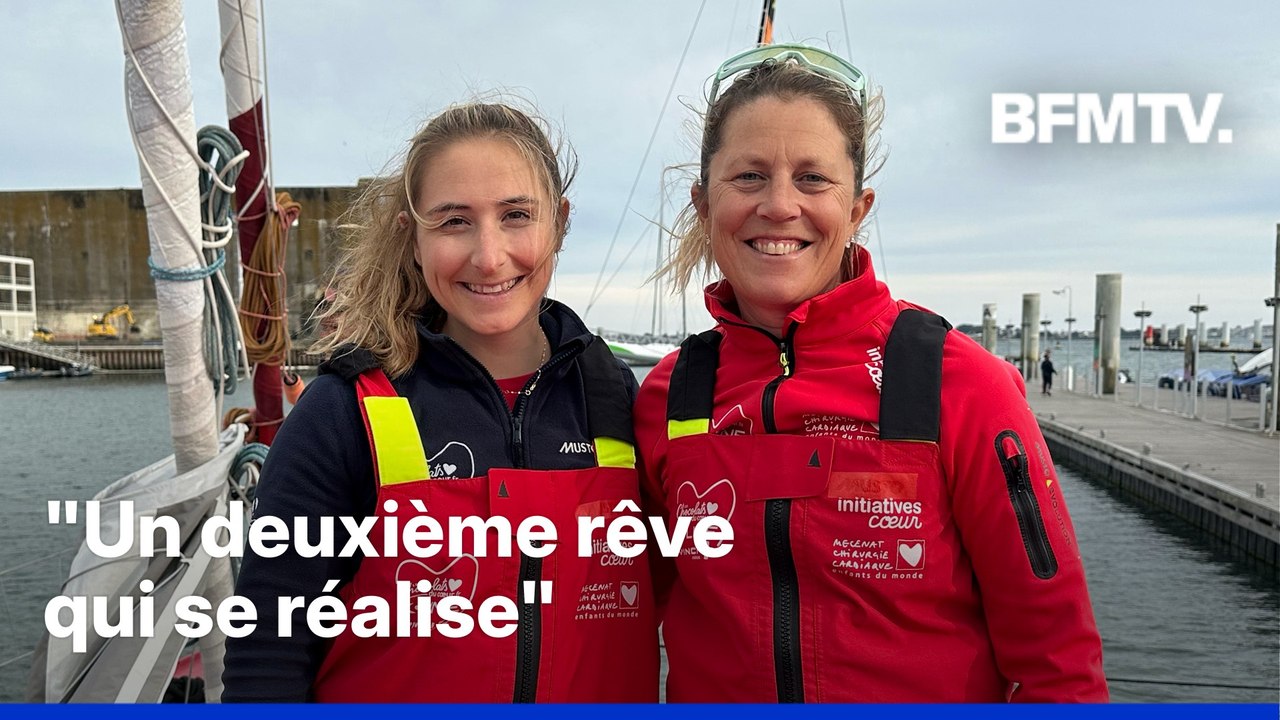 ROBIN DE BFM - En mer avec Violette Dorange et Samatha Davies avant la Transat Café l’Or