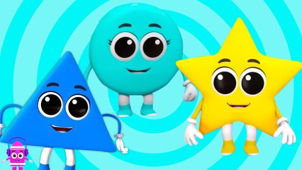 Cinq Petites Formes en Français | Zebra Française | Chansons Pour Enfants en 4K | Nursery Rhymes & Kids Songs