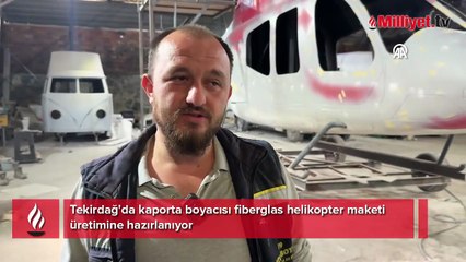 Tekirdağlı oto kaportacı: Arabayla heves olarak başladık, şimdi helikopter