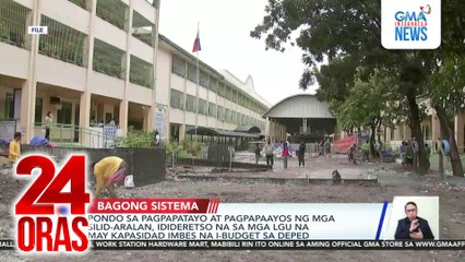 Pondo sa pagpapatayo at pagpapaayos ng mga silid-aralan, ididiretso na sa mga LGU na may kapasidad imbes na i-budget sa DepEd | 24 Oras