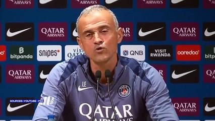 Luis Enrique évoque l'adversité cette saison en Ligue 1