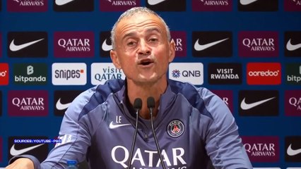 Luis Enrique évoque l'adversité cette saison en Ligue 1