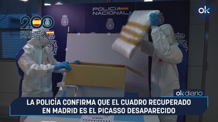 La Policía confirma que el cuadro recuperado en Madrid es el Picasso desaparecido