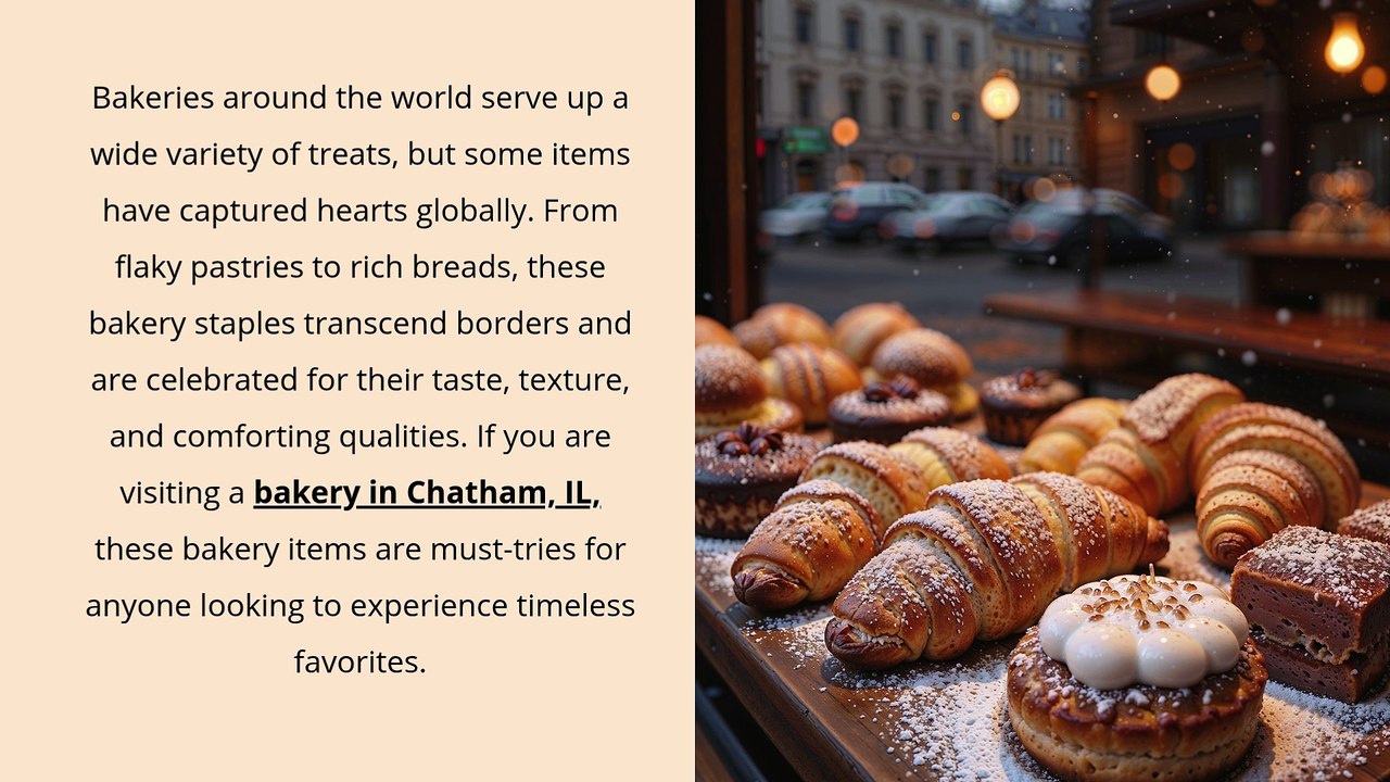 Top Bakery Items Loved Worldwide