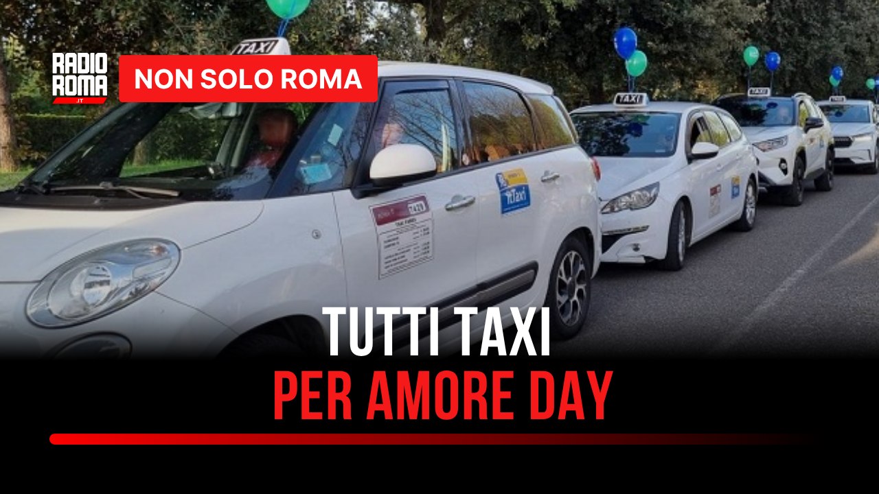 Cento auto bianche in giro per Roma: torna l'iniziativa "Tutti taxi per Amore Day"