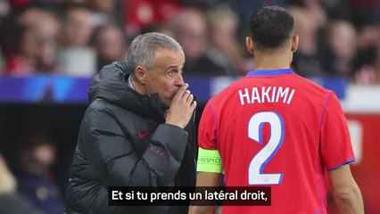 PSG - Luis Enrique : "Hakimi est sans aucun doute le meilleur latéral droit au monde"