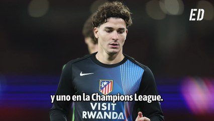 Julián Álvarez se queda solo en el Atlético de Madrid