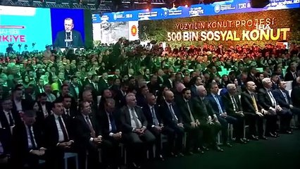 Cumhurbaşkanı Erdoğan: "İstanbulumuzun her iki yakasına toplam 100 bin konut inşa edeceğiz."