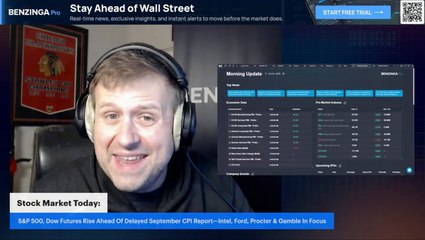 Stock Market Today: S&P 500, Dow Futures Rise Ahead Of Delayed September CPI Report—Intel, Ford, Procter & Gamble In Focus