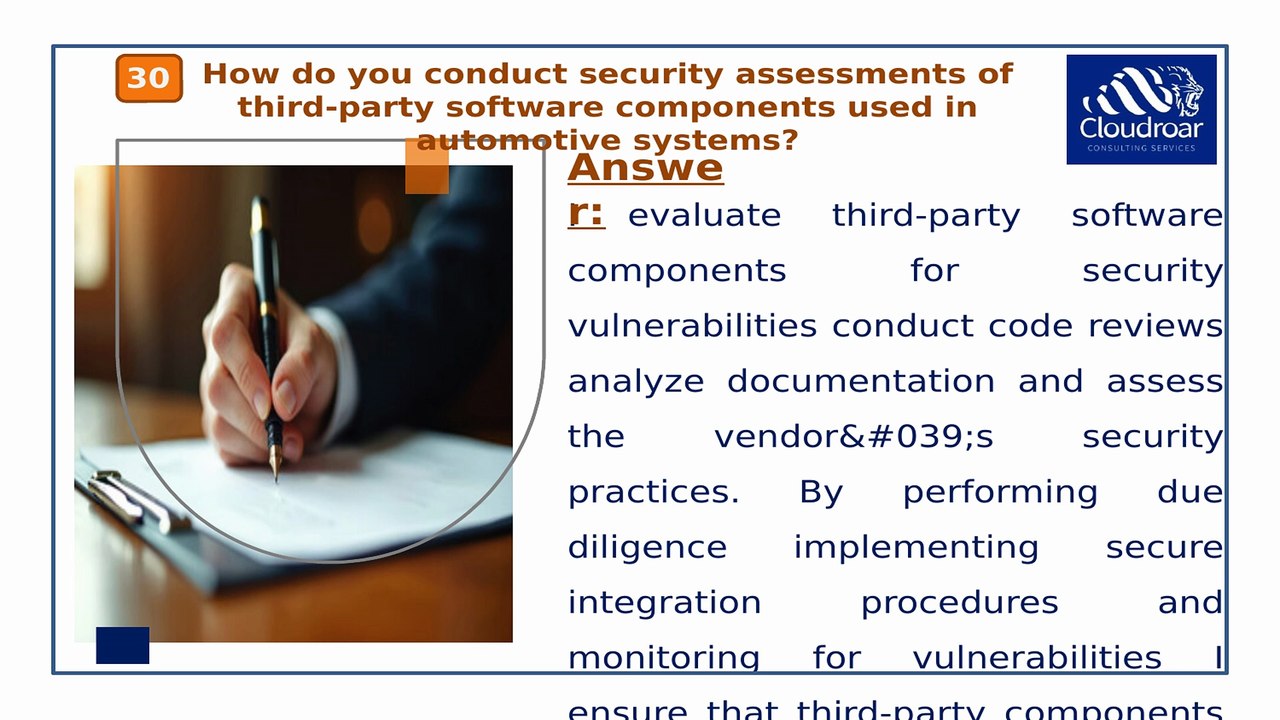 Top 10 Automotive Cybersecurity Engineer Interview Questions and Answers For 2025 | Part 2