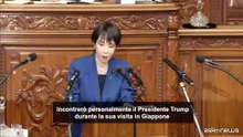 Giappone, Takaichi: voglio costruire rapporto di fiducia con Trump