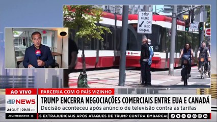 Trump encerra negociações comerciais entre EUA e Canadá