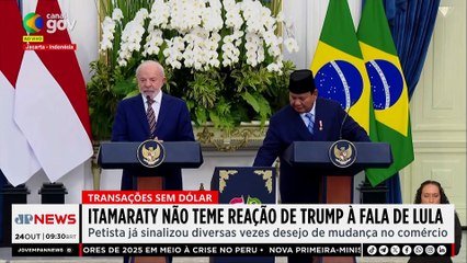 Itamaraty não teme reação de Trump à fala de Lula