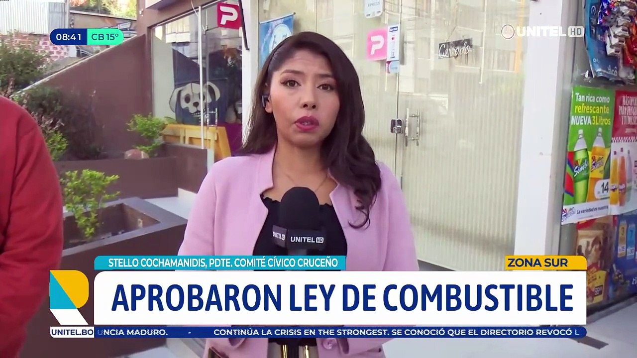 Cívicos cruceños exigen a Arce la promulgación de la ley de combustibles por la urgencia ante la crisis de combustibles 