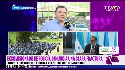 Recompensa por Romeo Vásquez tiene divididos a ministro de Seguridad y director de Policía: Danilo Orellana