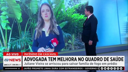 Mulher que salvou família de incêndio tem melhora no quadro de saúde