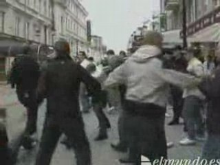 Incidents between Russian and English fans before the final