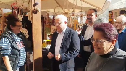 İYİ Parti Sinop'tan tarihi medrese esnafına destek