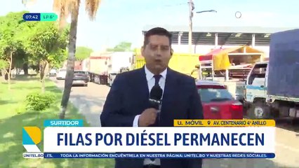 ​Se reducen las filas por gasolina, pero las hileras de vehículos en busca de diésel llevan meses sin solución