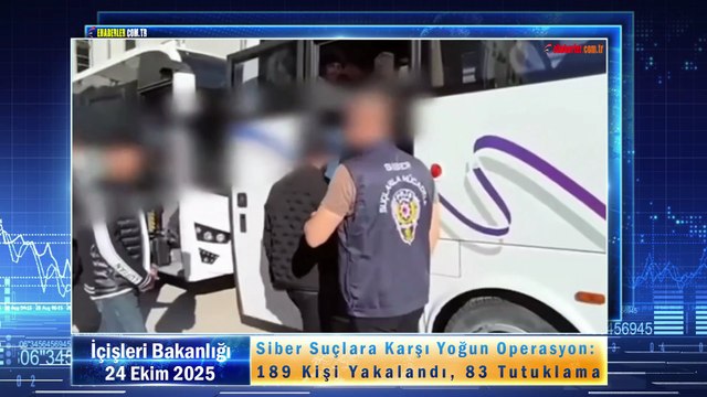 Siber Suçlara Karşı Yoğun Operasyon: 189 Kişi Yakalandı, 83 Tutuklama
