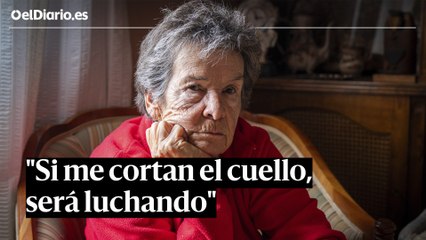 Maricarmen planta cara a una amenaza de desahucio a los 87 años: "Si me van a cortar el cuello, será luchando"