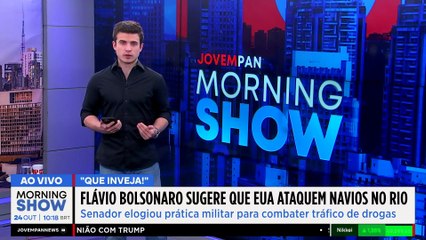 FLÁVIO BOLSONARO está COM INVEJA dos ataques dos EUA às embarcações com DROGAS