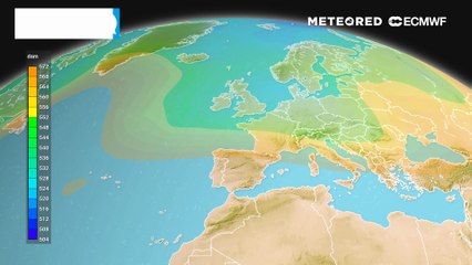 Animazione 500 hPa sull’Europa: il flusso da Ovest riaccende onde e saccature per una settimana dinamica anche su parte d'Italia.