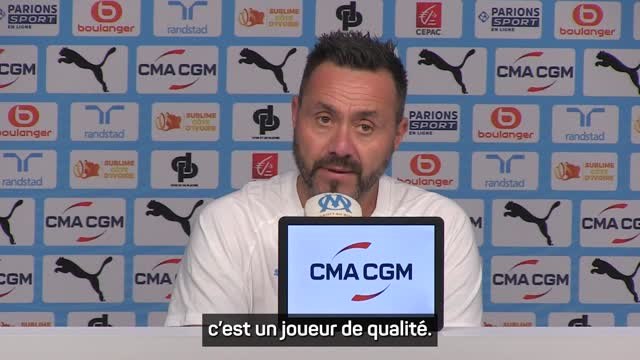 Marseille - Roberto De Zerbi évoque Florian Thauvin