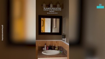 Kid Gets Scared of Her Own Spooky Makeup