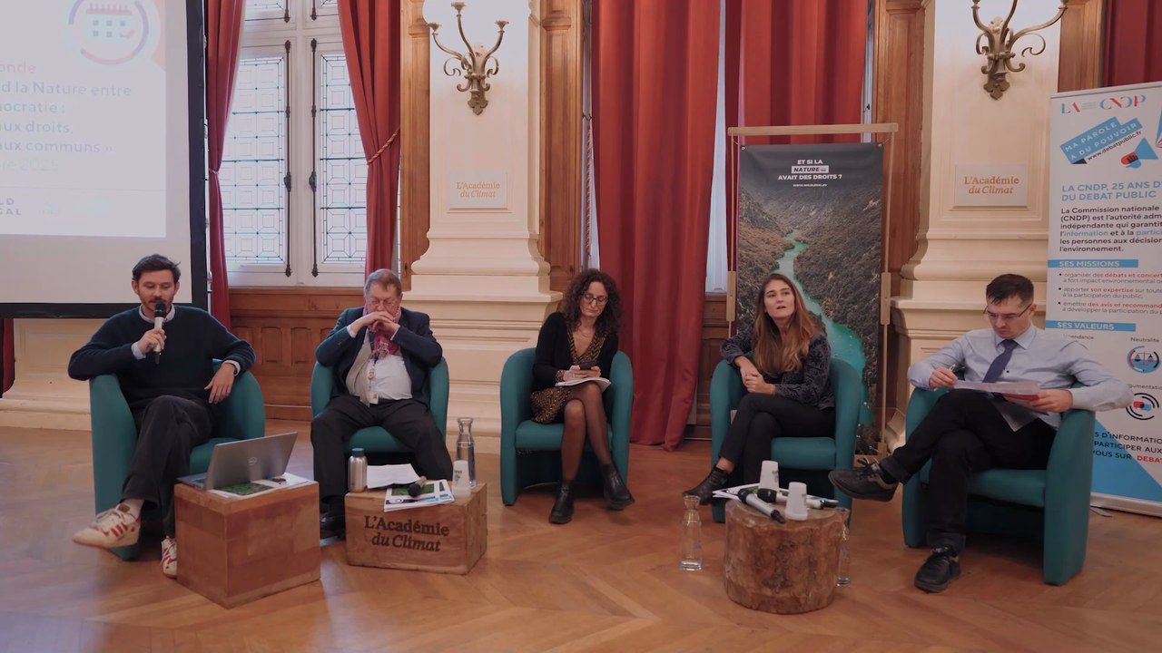 Table ronde "Quand la Nature entre en démocratie : nouveaux droits, nouveaux communs"