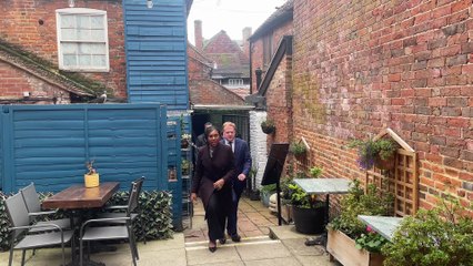 Kemi and Mario at Serina's Bar and Grill in Farnham