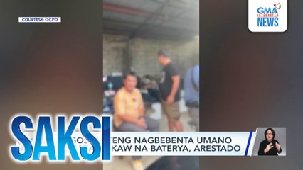 Negosyanteng nagbebenta umano ng mga nakaw na baterya, arestado | Saksi