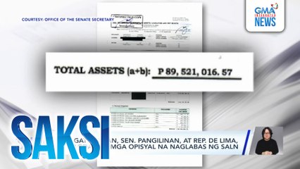Sen. Gatchalian, Sen. Pangilinan, at Rep. De Lima, dumagdag sa mga opisyal na naglabas ng SALN | Saksi
