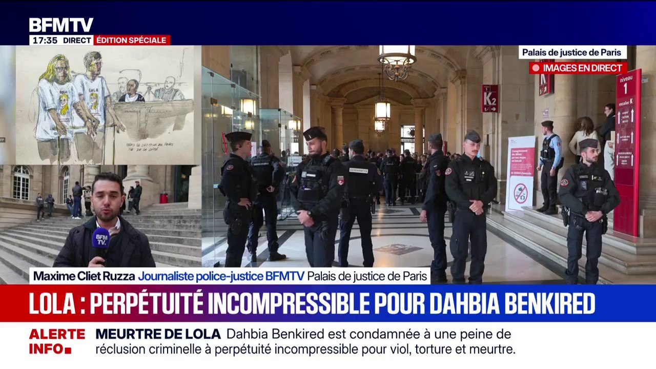 Procès du meurtre de Lola: Dahbia Benkired est la première femme condamnée à la perpétuité incompressible
