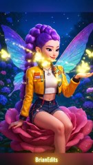 Rumi and Jinu as Fairies, KPop Demon Hunters #kpopdemonhunters #kpdh #huntrix #kpdh #sajaboys