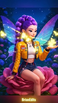 Rumi and Jinu as Fairies, KPop Demon Hunters #kpopdemonhunters #kpdh #huntrix #kpdh #sajaboys