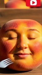 Peach is eating and dancing while singing 🤯 🎶