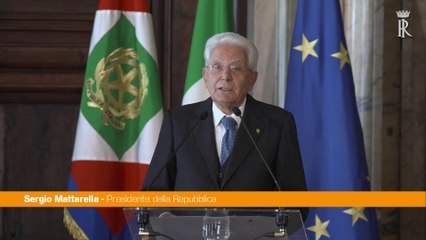 Mattarella "Solo Europa unita può affrontare questo tempo difficile"