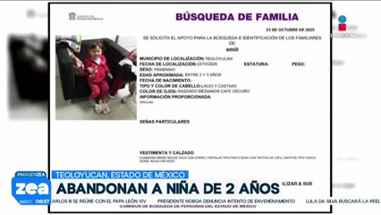 Abandonan a niña de 2 años en Teoloyucan, Estado de México
