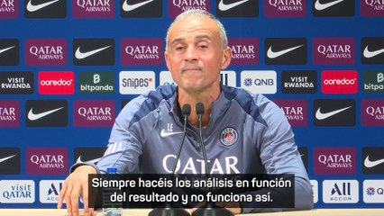 Luis Enrique no se corta y deja clara su filosofía de equipo: La identidad por encima del resultado