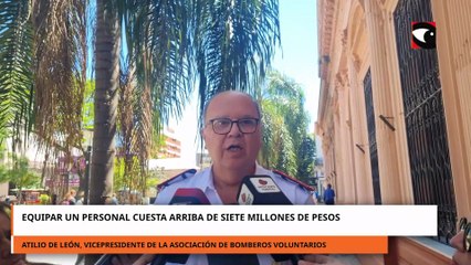 Atilio De León: equipar un personal cuesta arriba de siete millones de pesos