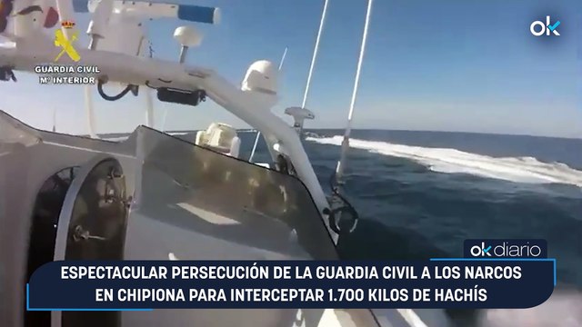 Espectacular persecución de la Guardia Civil a los narcos en Chipiona para interceptar 1.700 kilos de hachís