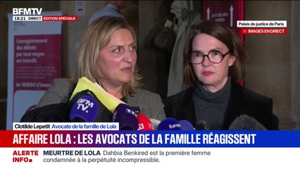 "C'est une décision juste": Clotilde Lepetit, avocate de la famille de Lola, réagit à la condamnation de Dahbia Benkired