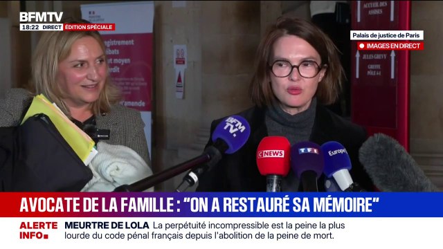 Meurtre de Lola: Justice a été rendue , déclare Me Karine Bourdié, avocate de la famille de Lola