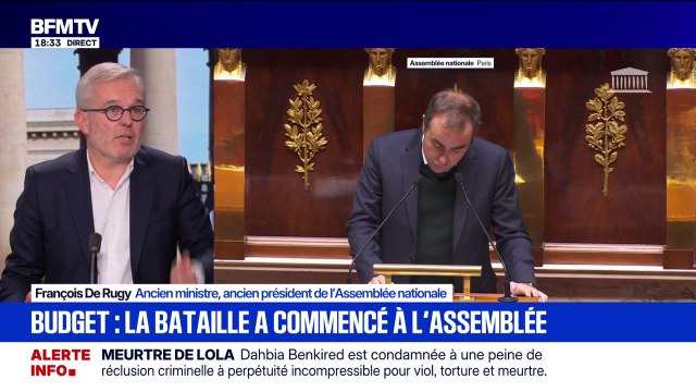 On a une chance [d'avoir un budget] si les députés font preuve d'esprit de responsabilité , déclare François De Rugy, ancien ministre