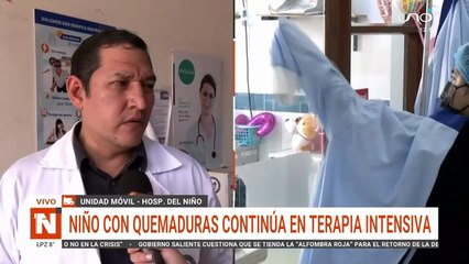 Horas decisivas para la vida de un niño con el 70% del cuerpo quemado tras un incendio