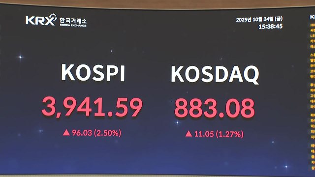 코스피 2% 급등해 장중 3,950 돌파...또 최고치 경신 / YTN